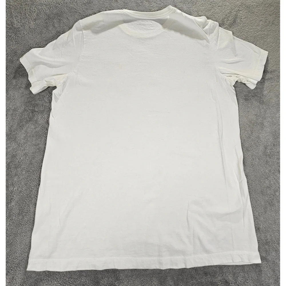 Nike  Graphic T-Shirt White Pink Swoosh Nineteen Seventy Two Large L Short Slv